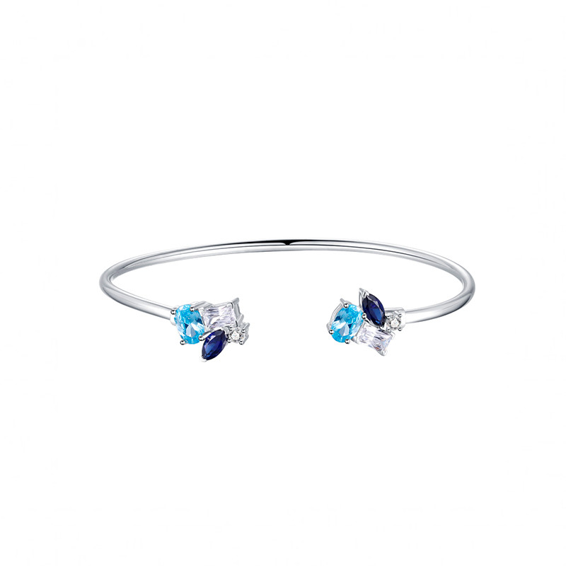 Dainty Aquamarine Heart Bracelet – Fabulous Creations Jewelry