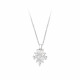 925 Silver Flower Necklace with cubic zirconia Elsa Lee Paris