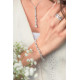 Silver Tennis Bracelet with White Cubic Zirconia Stones Elsa Lee Paris