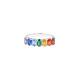 bague argent pierres multicolores arc-en-ciel Elsa Lee Paris